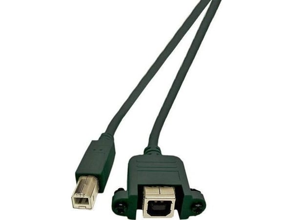 MicroConnect - USB forlængerkabel - USB Type B (hun) til USB (han) - USB 2.0 - 1.8 m - tommelskruer - USB-tyyppi B (hun) til USB (han) - USB 2.0 - ...