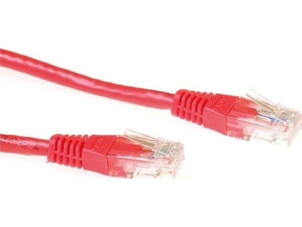 MicroConnect - Nettverkskabel - RJ-45 (hann) til RJ-45 (hann) - 5 m - UTP - CAT 6 - rød