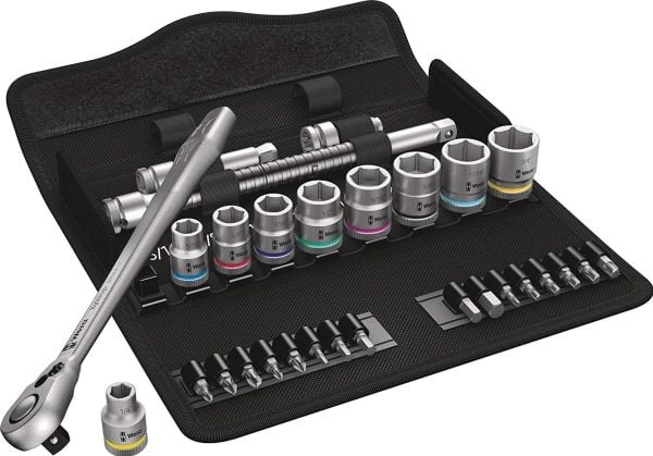 Wera 05004051001, 9 stykker, Sort, Rustfritt stål, Sort, 3/8", Tsjekkisk Republikk, 1,48 kg
