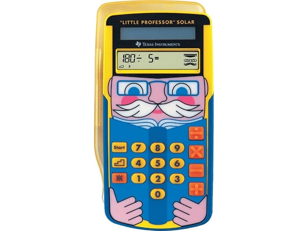 Texas Instruments Little Professor Solar, Lomme, Graftegning, 8 sifre, 1 linjer, Solar, Flerfarget