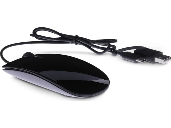 LMP Easy Mouse, Ambidextrous, Optisk, USB Type-A, 1600 DPI, Grå