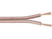 MicroConnect - Høyttalerkabel i stort parti - 1.5 mm² - 100 m - gjennomsiktig