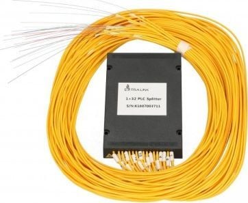 Extralink 1:32 PLC SPLITTER NO CONNECTORS 2.0 MM 1.5M ABS MODULE, Kabelspillter, Sort, ABS, Polykarbonat (PC)