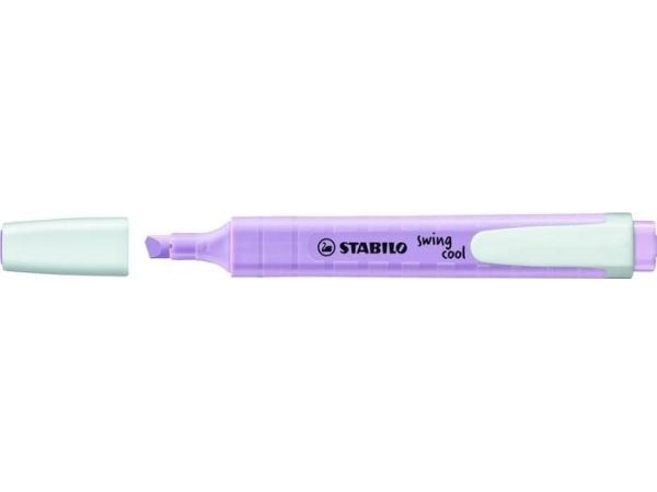 STABILO swing cool Pastel, 1 stykker, Lilac, Meisel tupp, Lilac, Hvit, Rund, 1 mm