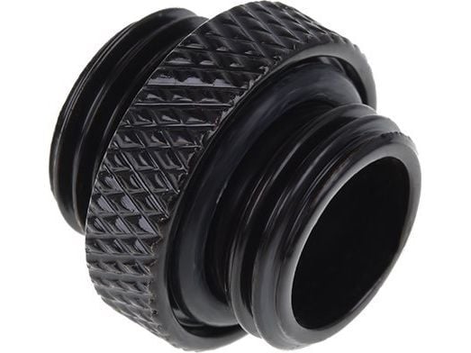 Alphacool 17399, Musta, Liitin, Nestemäinen, Messinki, 1/4", 15 mm