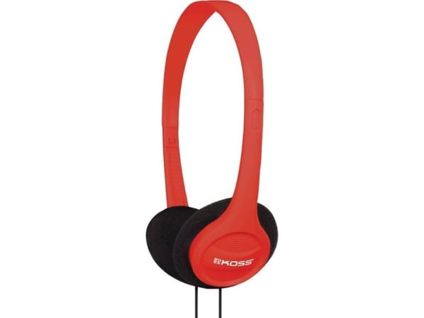 Koss KPH7 - Hodetelefoner - on-ear - kablet - 3,5 mm jakk - rød