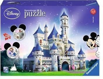 Ravensburger 00.012.587 Disney Castle Puzzle, 216 brikker, 12 år
