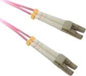 Lanview - Koblingskabel - LC/UPC-multimodus (hann) til LC/UPC-multimodus (hann) - 1 m - 2 mm - fiberoptisk - dupleks - 50 / 125 mikroner - OM4 - ha...