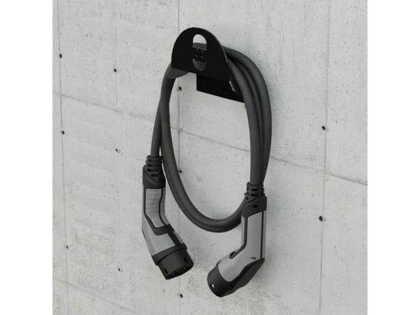Wallbox - Kabelholder for charging cable - svart