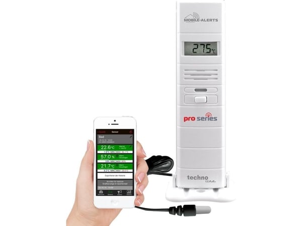 Technoline MA 10320, Humidity, Temperatur, Vit, Batteri, AAA, 36 mm, 19 mm