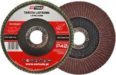 AWTOOLS lamel skive 125x22,22 mm P 40