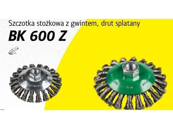 Klingspor K.SZCZOTKA STOZKOWA 115mm M14 BK600Z vridd rustfritt stål