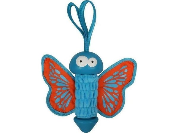 COOCKOO Coockoo Lily gummileketøy sommerfugl oransje 27x20x7,5 cm