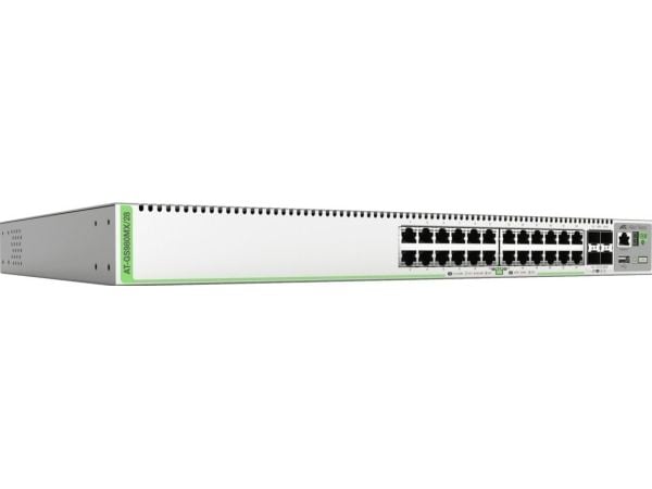 Allied Telesis GS980MX, Hallittu, L3, Gigabit Ethernet (10/100/1000), Täysin kaksipuolinen, Telineasennus, 1U