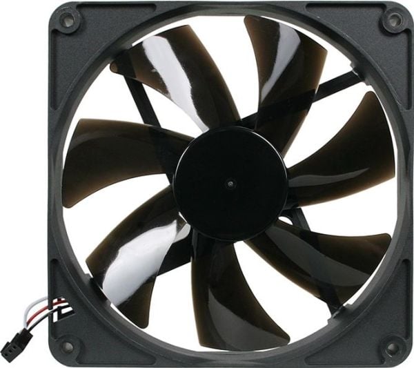 Noiseblocker BlackSilentPro PK1, Vifte, 14 cm, 700 RPM, 49 m³/t, Sort