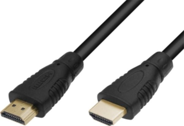 M-CAB Basic - High Speed - HDMI-kabel med Ethernet - HDMI hann til HDMI hann - 2 m - svart - 4K 60Hz støtte, 2160p-støtte 60 Hz (HDMI)