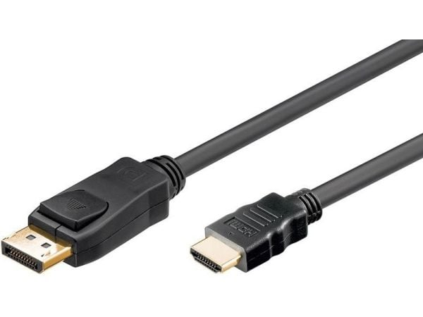 Goobay 51959, 5 m, DisplayPort, HDMI, Hankjønn, Hankjønn, Rett