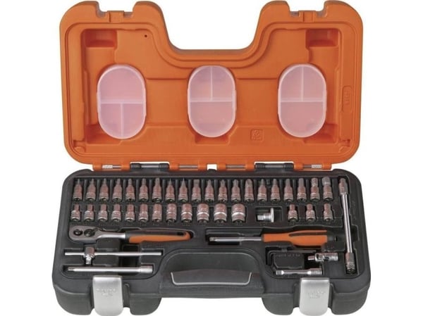 Bahco S460, Pistorasiasarja, 1/4", Metrinen, 12 pää(t), 4,4.5,5,5.5,6,7,8,9,10,11,12,13 mm, Terästä