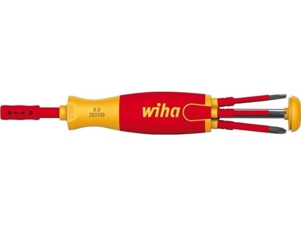 Wiha bithåndtag SlimVario 1000 V, med 6 bits