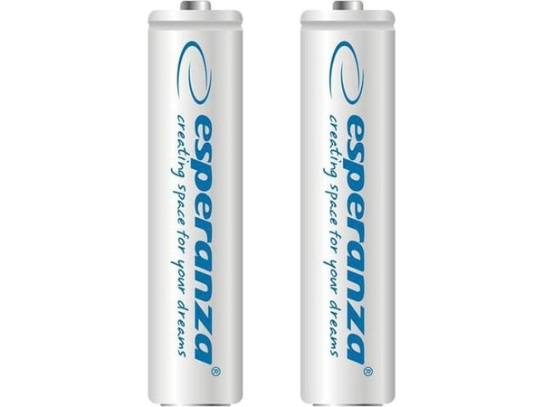 ESPERANZA oppladbare Ni-MH AAA 1000 mAh 2 stk. hvit