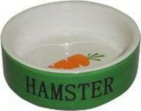 Yarro International YARRO skål i keramik for hamster/rotter mus? grønn 8,5 x 3 cm
