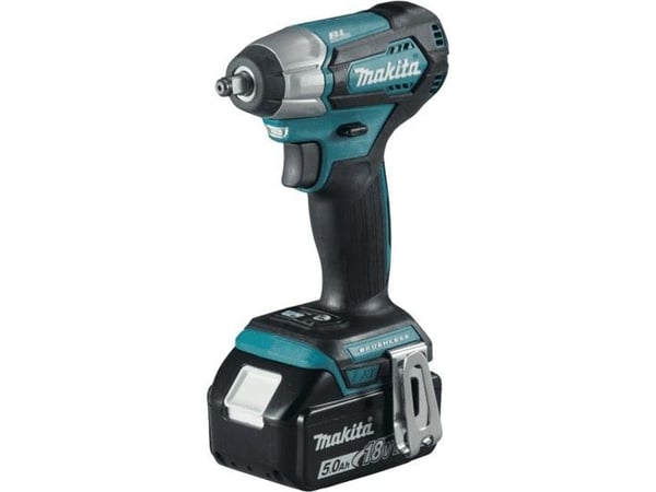 Makita DTW180RTJ - Støtskiftenøkkel - trådløs - 2 hastigheter - 3/8" kvadratisk stasjon - 180 N·m - 2 batterier - 18 V