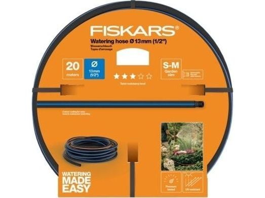 Fiskars vannslange 13mm (1/2") 20m Q3, 1027102