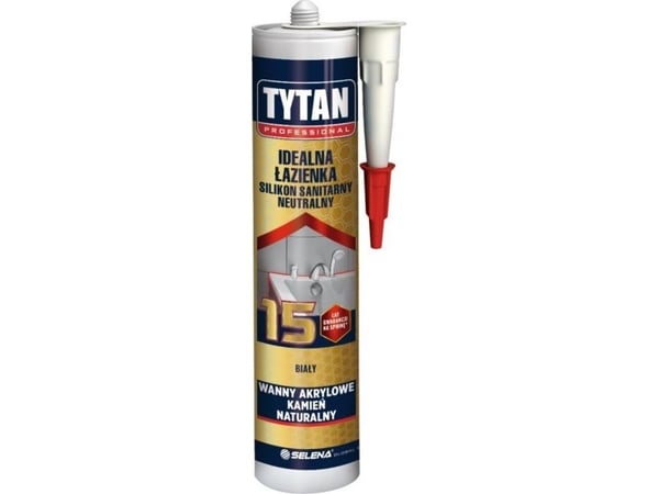 Tytan silikon sanitær Idealna Lazienka 280 ml gjennomsiktig