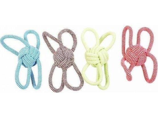 Duvo+ hundeleketøy: kulesnor + håndtak, 25,5 cm 4705094