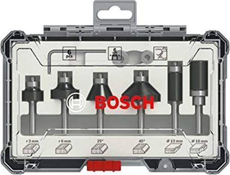 Bosch - Fresekutter - for bløtt tre, løvtre - 6 deler