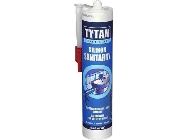 Tytan sanitærsilikon EURO-LINE 280 ml hvit