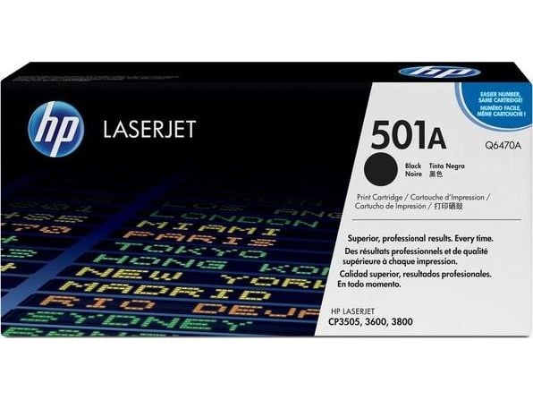 HP 501A, 6000 sivua, Musta, 1 kpl