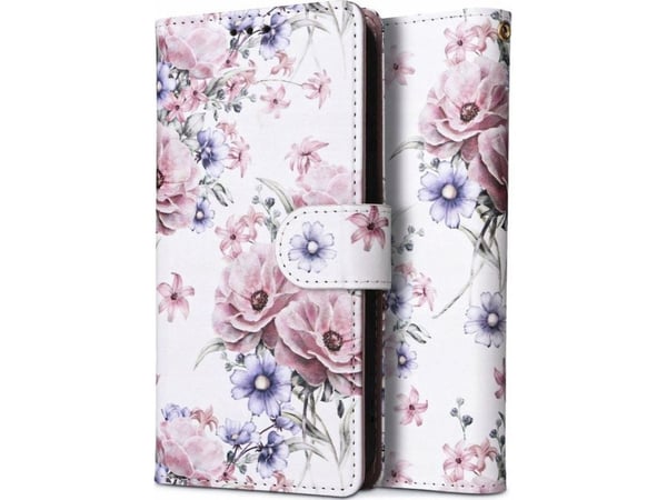 Kaardivahega mobildeksel Tech-Protect til Redmi Note 12 Pro 5G Wallet, lilled