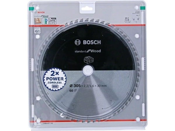 Bosch RUNDSAVKLINGE ACCU STD TRÆ 305X30MM 60T