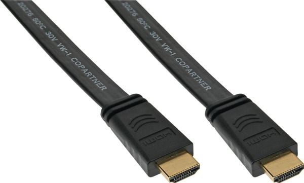 InLine 17007F, 7,5 m, HDMI-tyyppi A (vakio), HDMI-tyyppi A (vakio), Äänen paluukanava (ARC), Musta