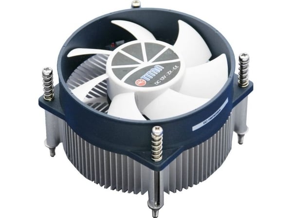 Titan TTC-NA32TZ/R, Kylare, 1600 RPM, 20,1 dB, 30 cfm, Gjuten aluminium, Svart, Vit