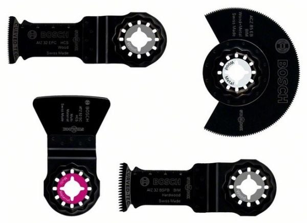 Bosch - Sagbladsett - for tre, laminat, parkett, laminerte paneler - 4 deler