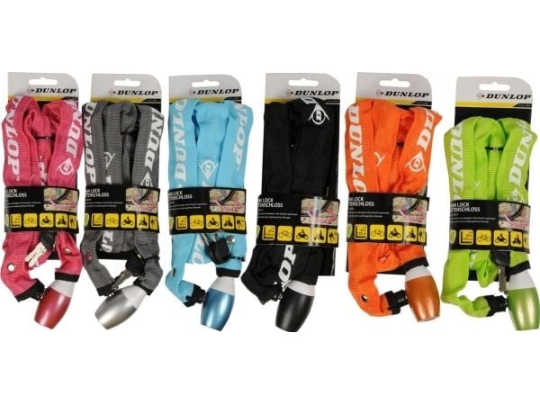 Dunlop cykelkedjelås 120 cm långt