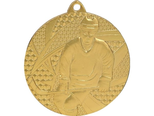 Tryumf medalje gull – hockey – stålmedalje (MMC6750/G)