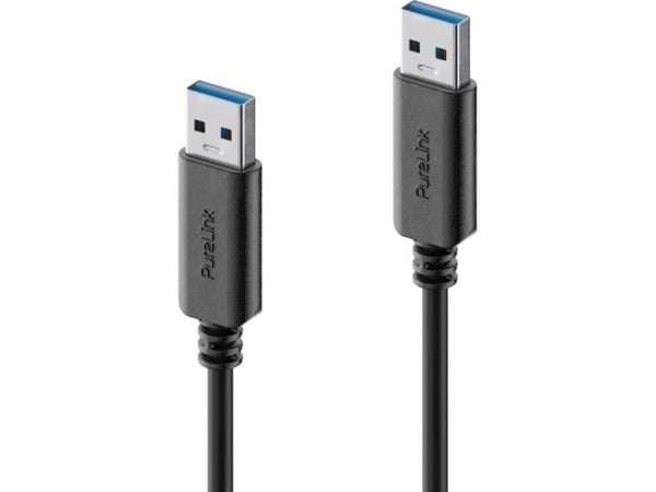 Purelink USB-A til USB-A-kabel - 3.1 Gen 1, 3A, 5G - iSeries - svart - 2.00m