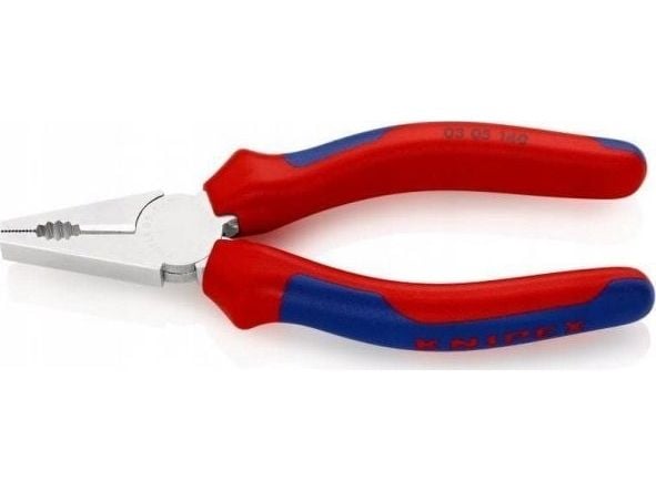 Knipex 03 05 140, Kombinasjonstang, Stål, Plast, Blå, Rød, 140 mm, 139 g