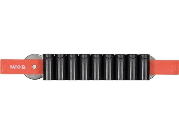 Yato YT-08353, Magneettinen työkaluteline, 2,7 kg, Ruuvimeisseli, ABS, Musta, Punainen, 9 kpl
