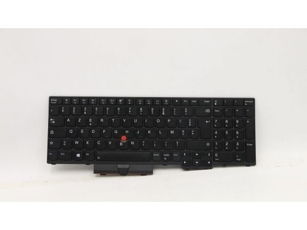 Transimage - Erstatningstastatur for bærbar PC - med ClickPad, Trackpoint - bakbelysning - AZERTY - Fransk - svart - for ThinkPad L15 Gen 1 20U7, 20U8