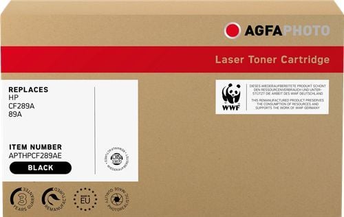 AgfaPhoto - Svart - kompatibel - boks - gjenfabrikert - tonerpatron (alternativ for: HP 89A, HP CF289A) - for HP LaserJet Enterprise M507, MFP M528...