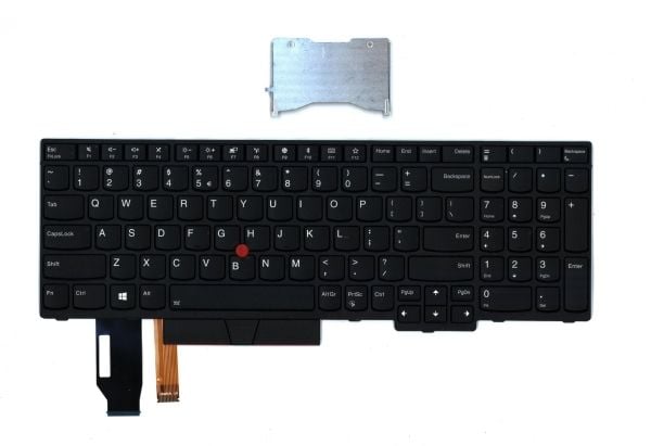 Lite-On - Erstatningstastatur for bærbar PC - med Trackpoint - bakbelysning - QWERTY - USA - FRU