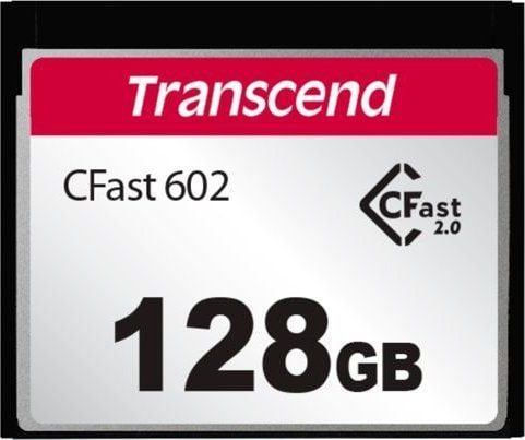 Transcend CFast 2.0 CFX602 - Flashminnekort - 128 GB - CFast 2.0