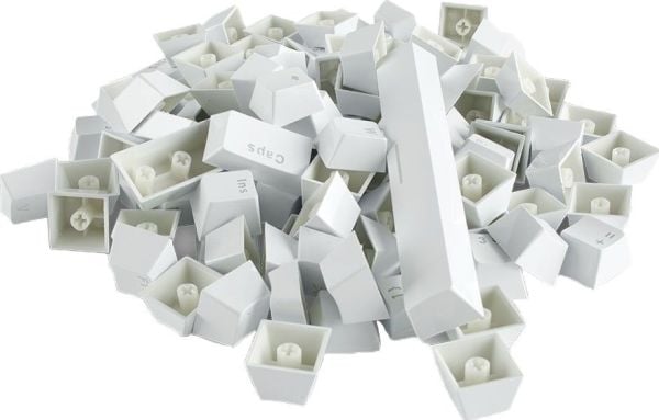 Glorious PC Gaming Race Mechanical Keyboard Keycaps, Tastaturtaster, Akrylonitril-butadien-styren (ABS), Hvit