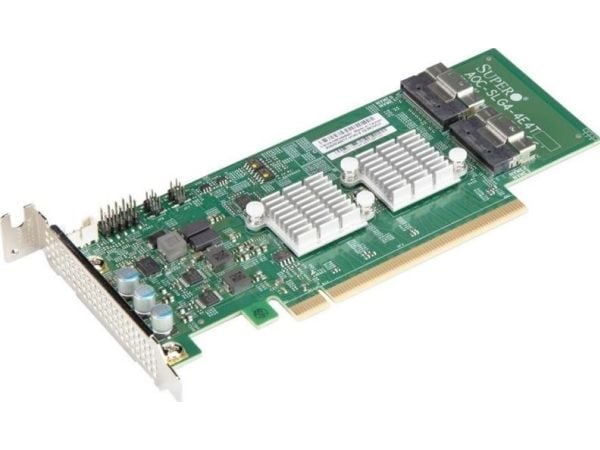 Supermicro AOC-SLG4-4E4T-O, M.2, PCIe, Lavprofil, PCIe 4.0, 68,8 mm, 167 mm