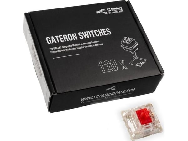 Gateron - Tastatursvitsj - rød (en pakke 120) - for GMMK Full Size ISO - Customized