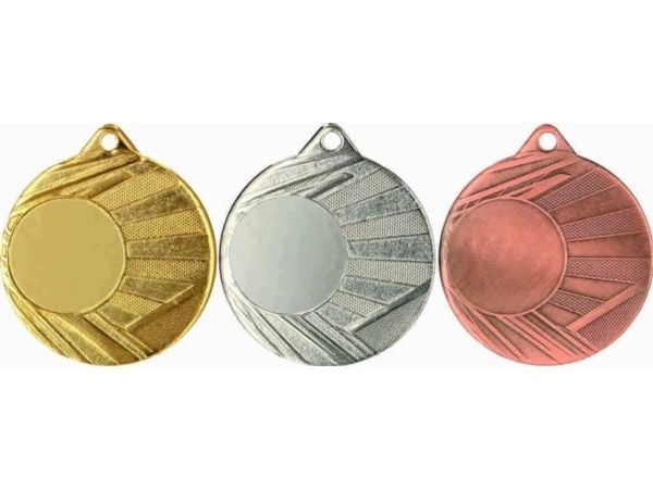 Victoria Sport MEDALJE med plass til klistremerke GULL SR 50 mm